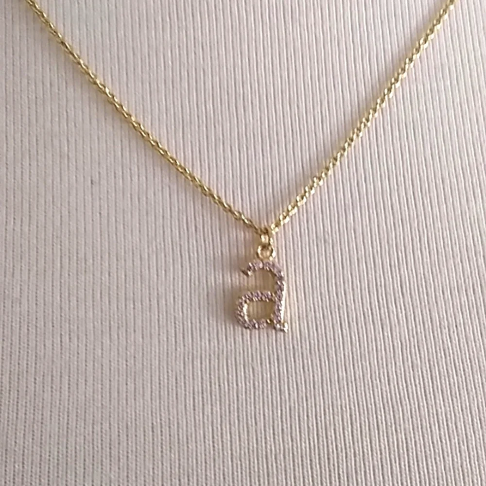 Initial "a" Necklace - Picture 2 of 4
